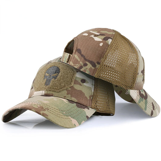 2024 Men's and Women's Universal Baseball Hat Breathable Sun Protection Camo Hat Outdoor Mountaineering Sunshade Hat Adult Hat