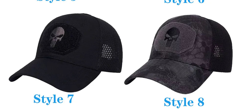 2024 Men's and Women's Universal Baseball Hat Breathable Sun Protection Camo Hat Outdoor Mountaineering Sunshade Hat Adult Hat