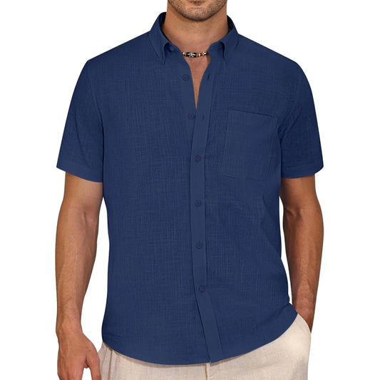 Men's Short Sleeve Cotton Shirts