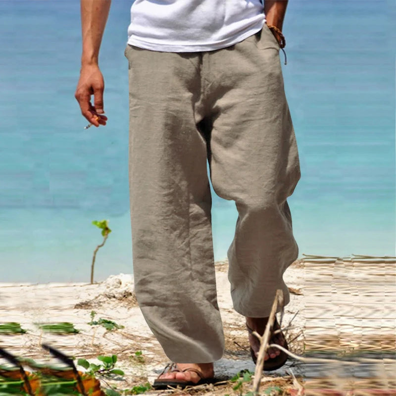 Men's Cotton Linen Long Pant