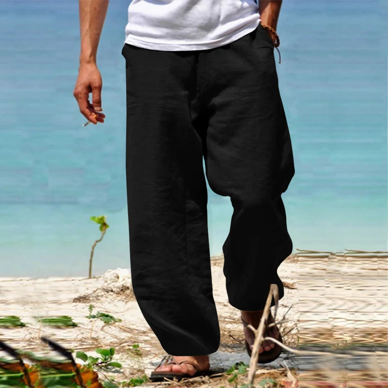 Men's Cotton Linen Long Pant