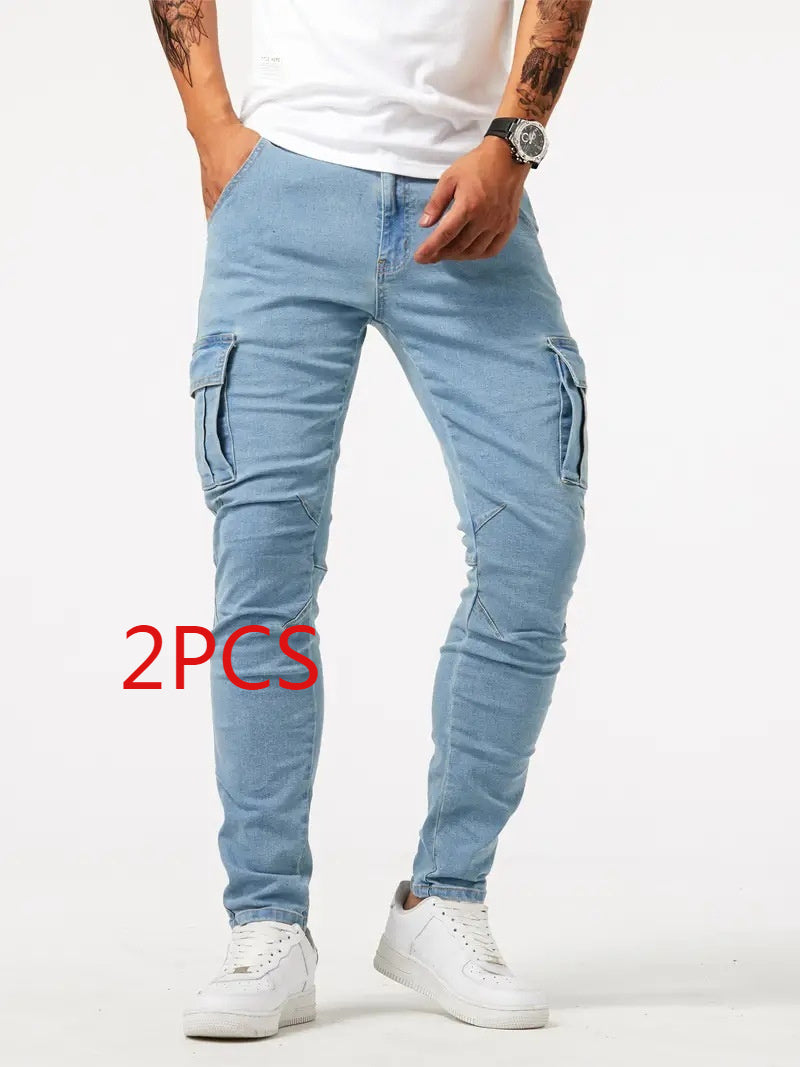 Man's Stylish Cargo Stretch Pants