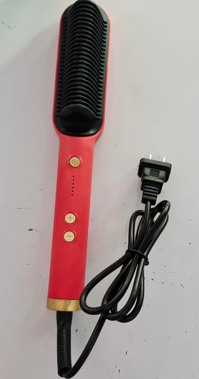 New 2 In 1 Hair Straightener Hot & Electric Hair Brush