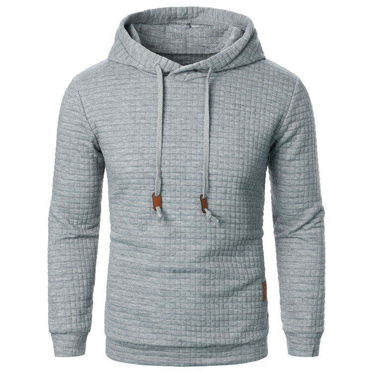 Men's Jacquard Hooded Sweater