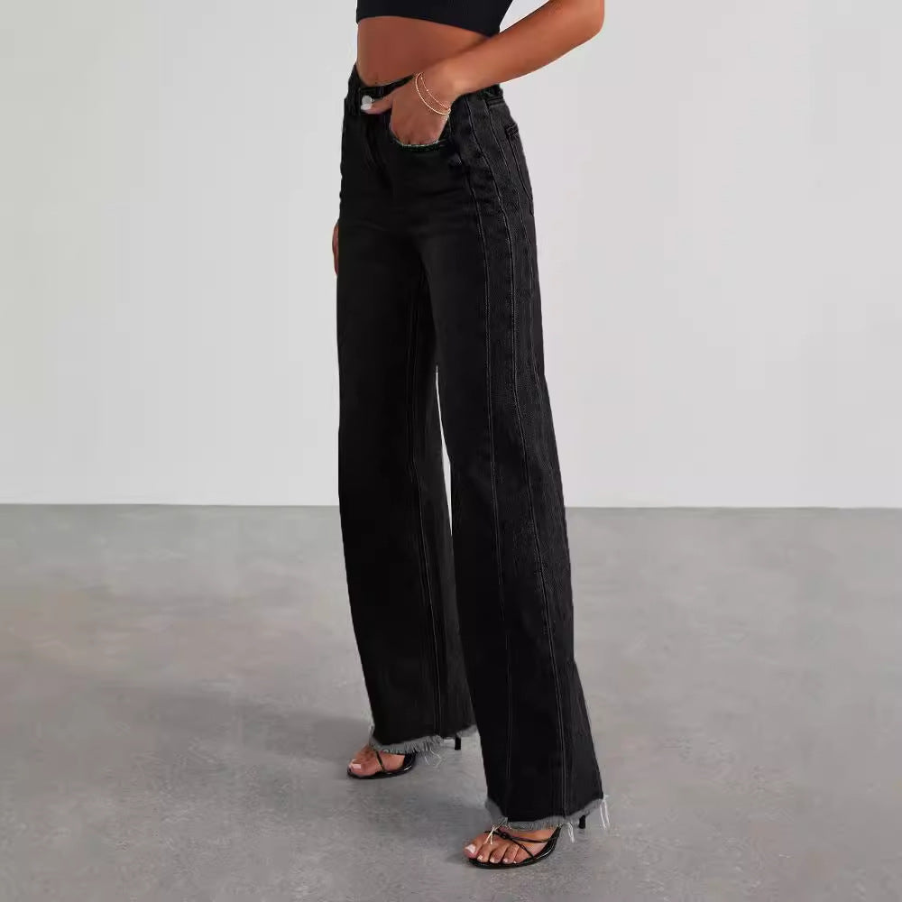 Jeans Straight Wide-leg