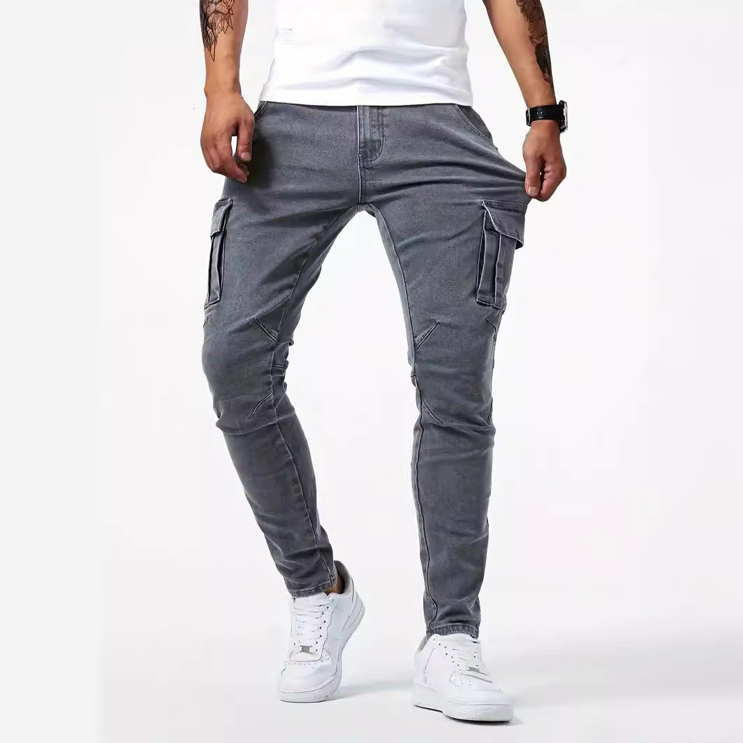Man's Stylish Cargo Stretch Pants