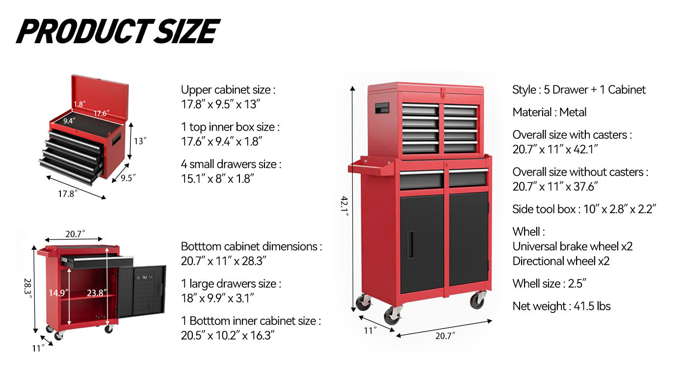 TOOL STORAGE CABINET FOR HOME & GARAGE