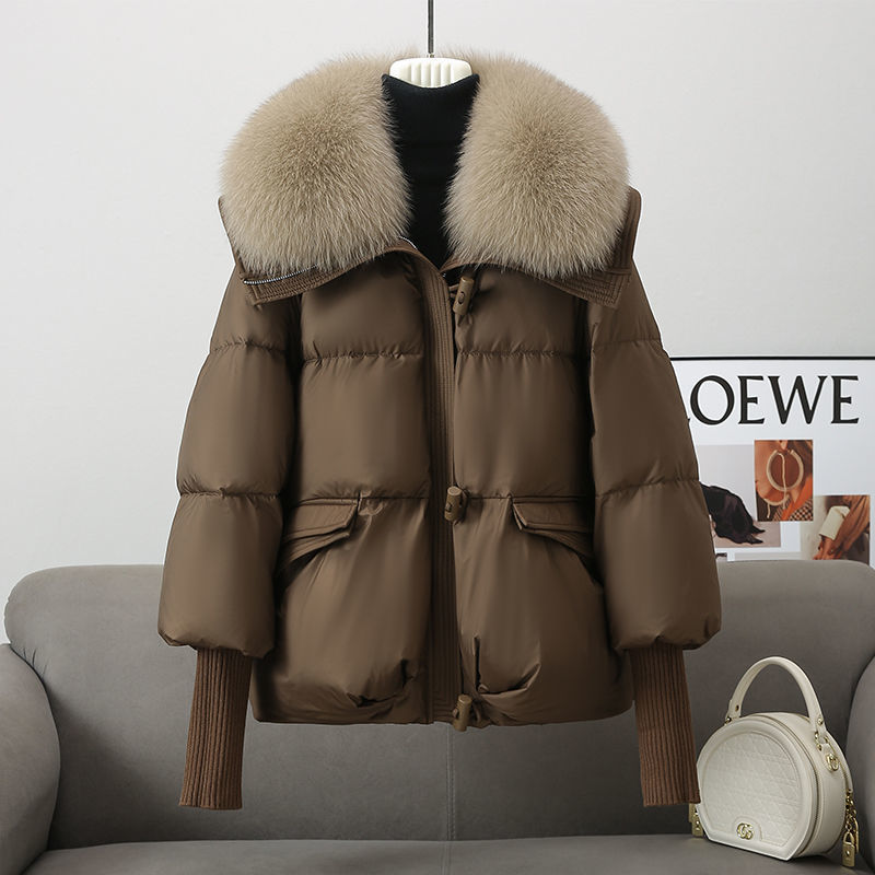 Cotton-padded Fur Collar Jacket