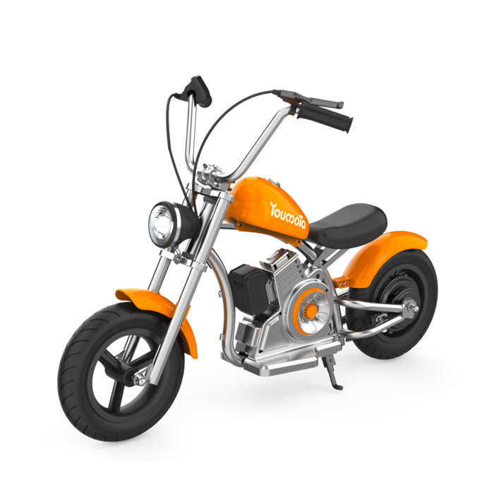 Kids Chopper Electric Bike with LED Lights, Motorcycle Sound, 10mph & 150lb Max