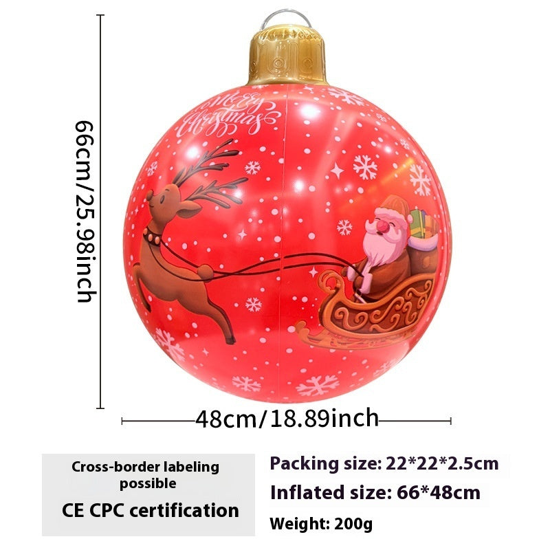 Inflatable Christmas Ball for Christmas Decorations