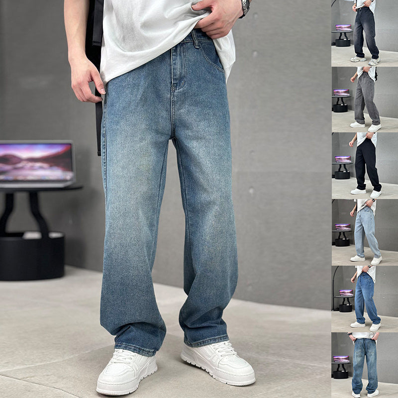 Versatile Jeans Men's Wide-leg Straight