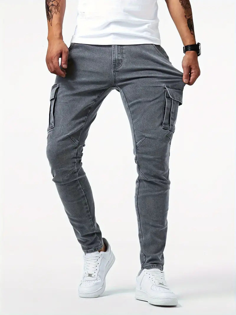 Man's Stylish Cargo Stretch Pants