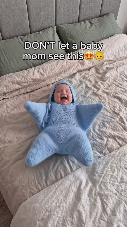 Starfish hooded baby romper, Vedio2